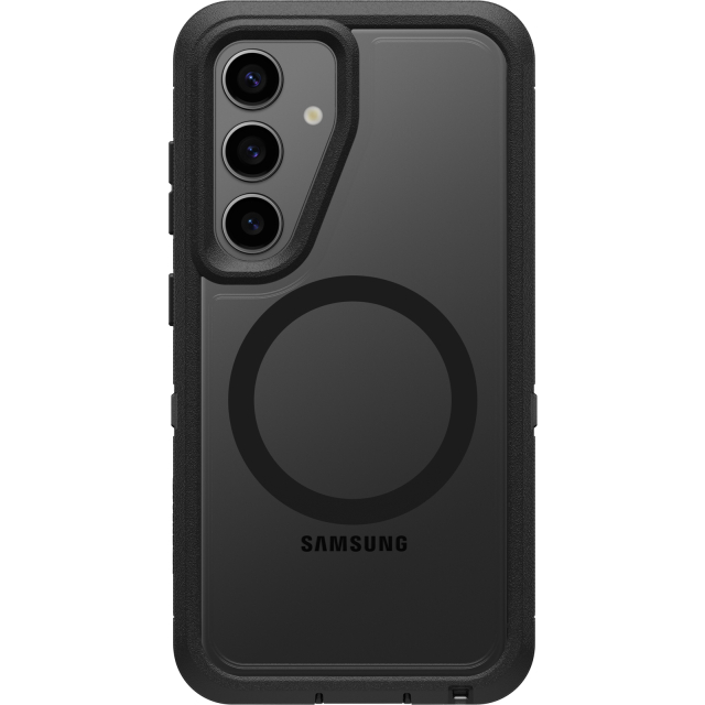 OtterBox Defender Series XT with Magnets Samsung Galaxy S25 5G Clear/Black OtterBox Defender Series XT with Magnets Samsung Galaxy S25 5G Clear/Black - Image 1