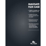 POS Forex Product Signing 20x15cm incl. magneet/klittenband My Style Magsafe Compatibel Protective Flex Case Black