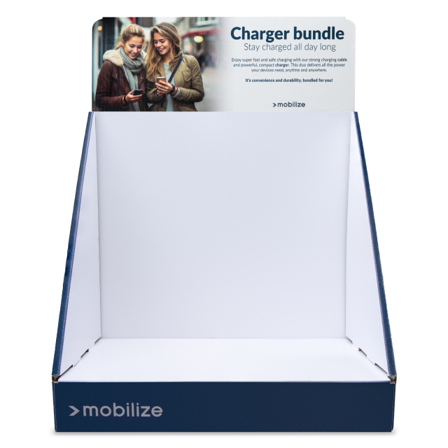 POS - Mobilize - Balie Display incl. Topkaart - Charger POS - Mobilize - Balie Display incl. Topkaart - Charger - Image 1