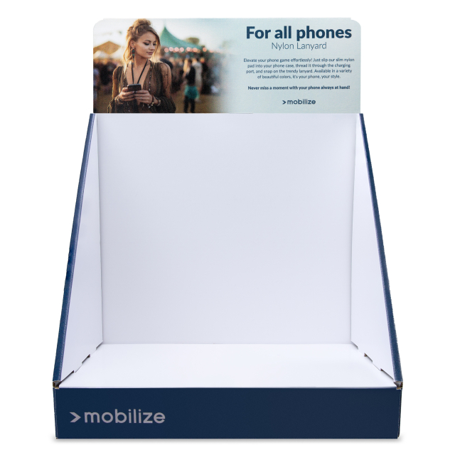 POS - Mobilize - Balie Display incl. Topkaart - Lanyard POS - Mobilize - Balie Display incl. Topkaart - Lanyard - Image 1