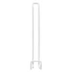 POS Perfowand-Dubbelhaak met Draadbrug Wit 15.5cm x 2cm (10x)