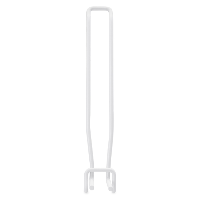 POS Perfowand-Dubbelhaak met Draadbrug Wit 17.5cm x 2.5cm (10x) POS Perfowand-Dubbelhaak met Draadbrug Wit 17.5cm x 2.5cm (10x) - Image 1