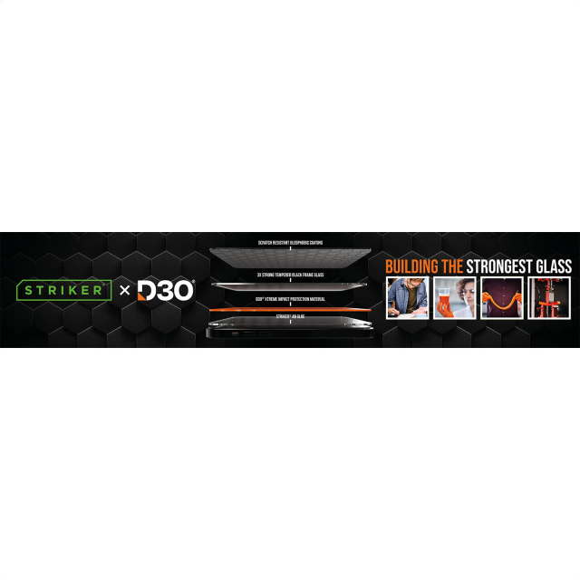 POS - Striker D3O - Forex Horizontal - Double sided print - 100x20cm - 4-Layer Formule incl. klittenband POS - Striker D3O - Forex Horizontal - Double sided print - 100x20cm - 4-Layer Formule incl. klittenband - Image 1