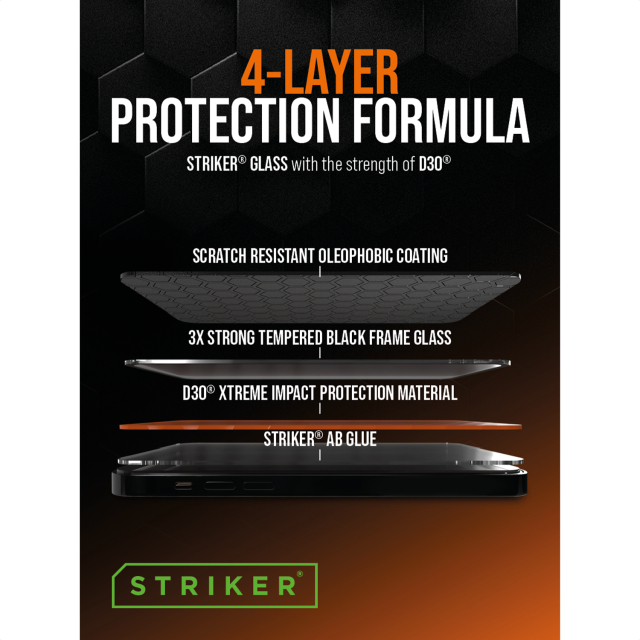 POS - Striker D3O - Forex Single Signing - Double Sided Print - 15x20cm - 4-Layer Formule incl. klittenband POS - Striker D3O - Forex Single Signing - Double Sided Print - 15x20cm - 4-Layer Formule incl. klittenband - Image 1