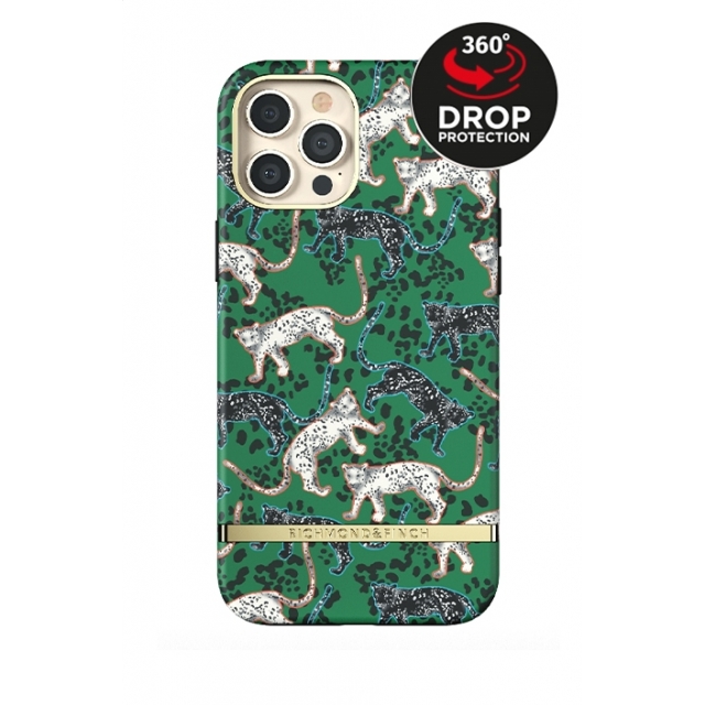 Richmond & Finch Freedom Series One-Piece Apple iPhone 12 Pro Max Green Leopard Richmond & Finch Freedom Series One-Piece Apple iPhone 12 Pro Max Green Leopard - Image 1