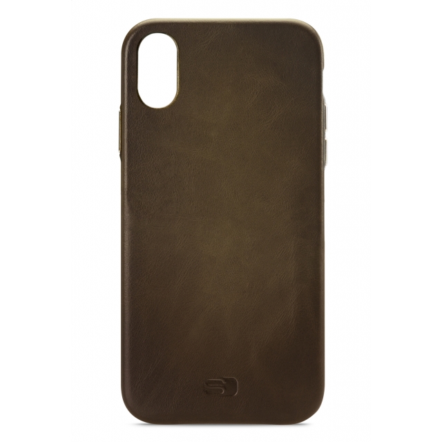 Senza Desire Leather Cover Apple iPhone XR Burned Olive Senza Desire Leather Cover Apple iPhone XR Burned Olive - Image 1
