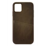 Senza Desire Leather Cover with Card Slot Apple iPhone 11 Burned Olive