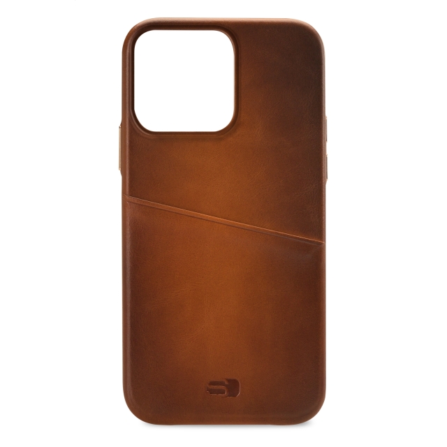 Senza Desire Leather Cover with Card Slot Apple iPhone 13 Pro Burned Cognac Senza Desire Leather Cover with Card Slot Apple iPhone 13 Pro Burned Cognac - Image 1
