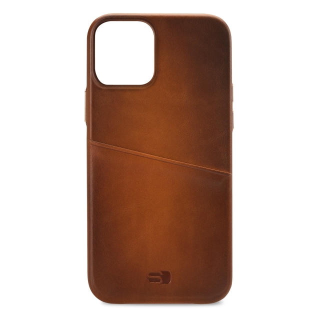 Senza Desire Leather Cover with Card Slot Apple iPhone 13 Pro Max Burned Cognac Senza Desire Leather Cover with Card Slot Apple iPhone 13 Pro Max Burned Cognac - Image 1