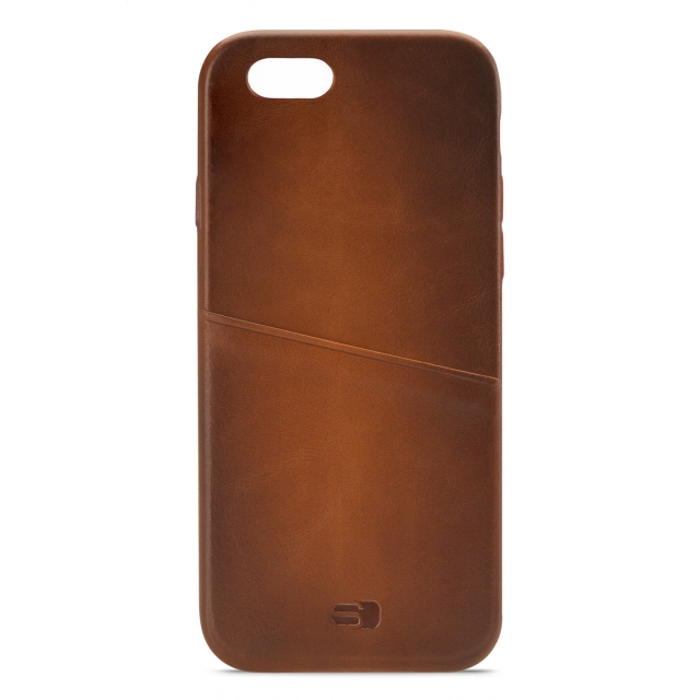 Senza Desire Leather Cover with Card Slot Apple iPhone 6/6S Burned Cognac Senza Desire Leather Cover with Card Slot Apple iPhone 6/6S Burned Cognac - Image 1
