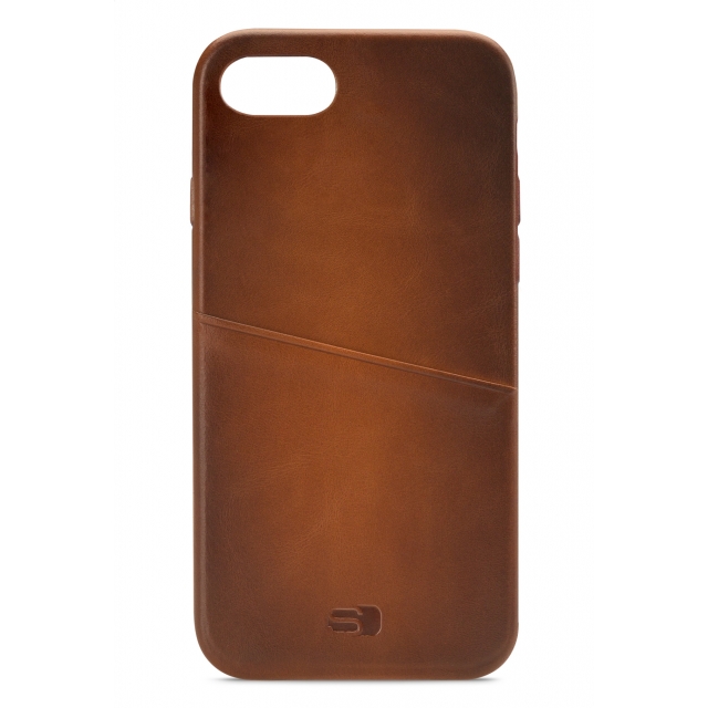 Senza Desire Leather Cover with Card Slot Apple iPhone 7/8/SE (2020/2022) Burned Cognac Senza Desire Leather Cover with Card Slot Apple iPhone 7/8/SE (2020/2022) Burned Cognac - Image 1