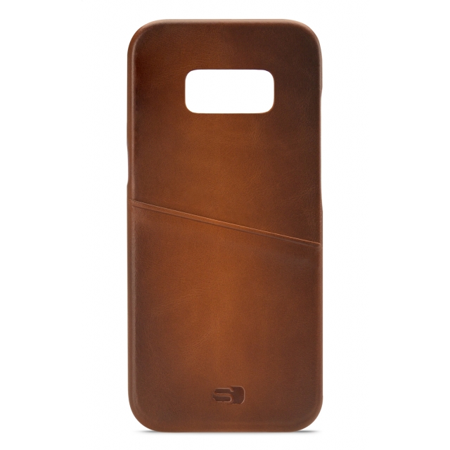 Senza Desire Leather Cover with Card Slot Samsung Galaxy S8+ Burned Cognac Senza Desire Leather Cover with Card Slot Samsung Galaxy S8+ Burned Cognac - Image 1