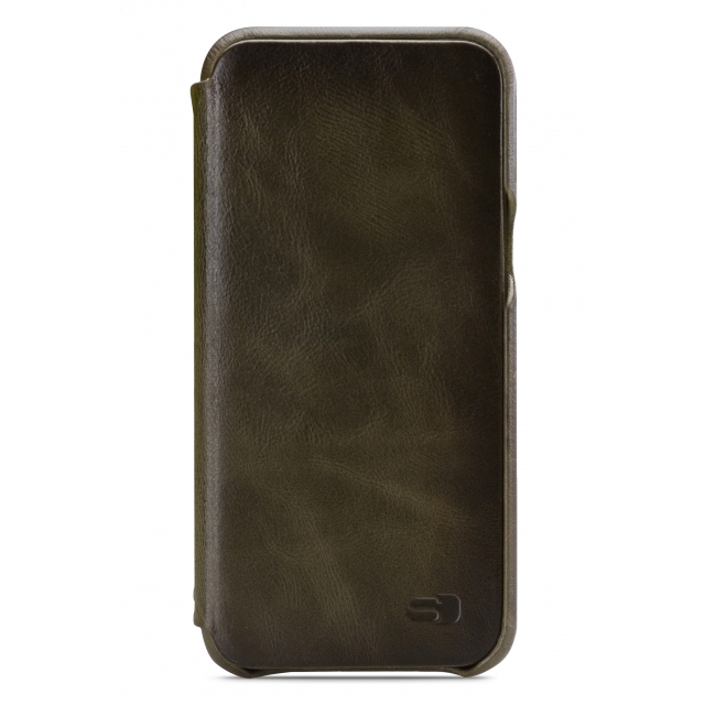 Senza Desire Skinny Leather Wallet Samsung Galaxy S8 Burned Olive Senza Desire Skinny Leather Wallet Samsung Galaxy S8 Burned Olive - Image 1