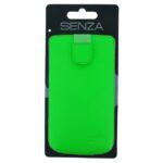 Senza Leather Slide Case Neon Green Size XXL