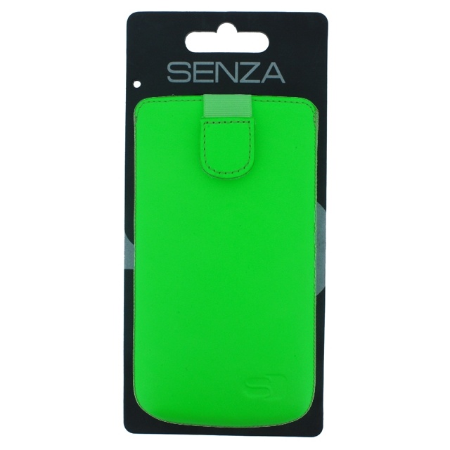 Senza Leather Slide Case Neon Green Size XXL Senza Leather Slide Case Neon Green Size XXL - Image 1