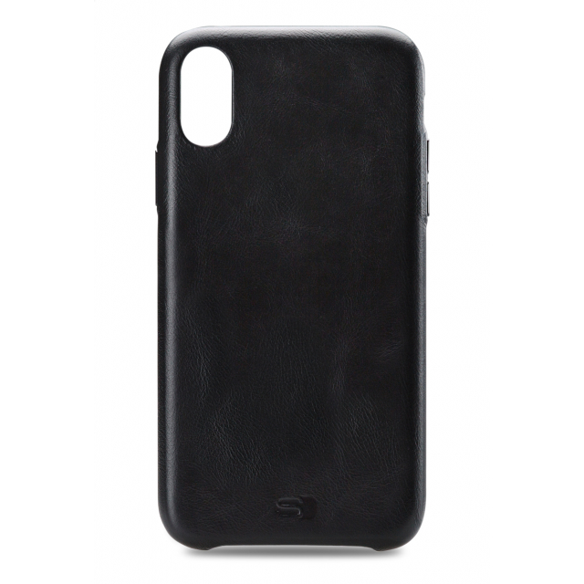 Senza Pure Leather Cover Apple iPhone Xs Max Deep Black Senza Pure Leather Cover Apple iPhone Xs Max Deep Black - Image 1
