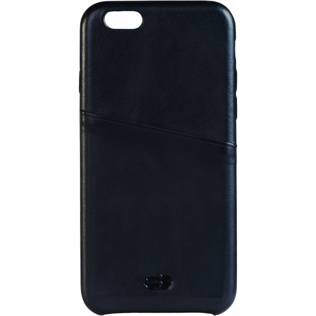 Senza Pure Leather Cover with Card Slot Apple iPhone 6/6S Deep Black Senza Pure Leather Cover with Card Slot Apple iPhone 6/6S Deep Black - Image 1