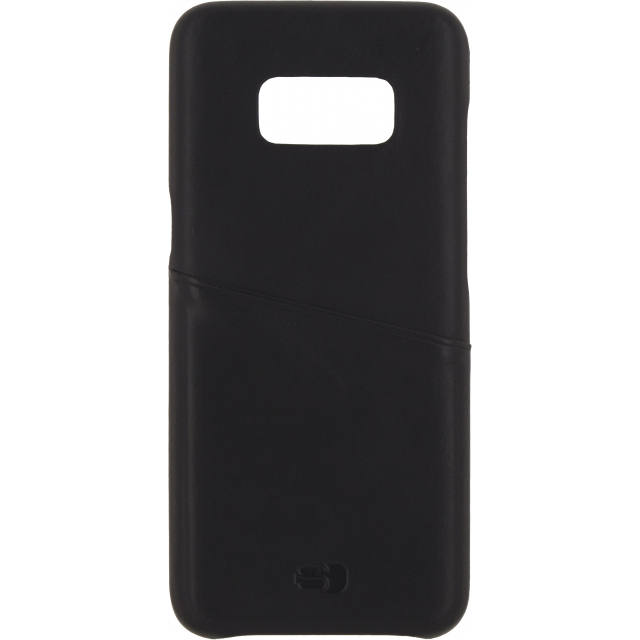 Senza Pure Leather Cover with Card Slot Samsung Galaxy S8 Deep Black Senza Pure Leather Cover with Card Slot Samsung Galaxy S8 Deep Black - Image 1