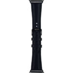 Senza Pure Leather Strap Apple Watch 38mm Deep Black