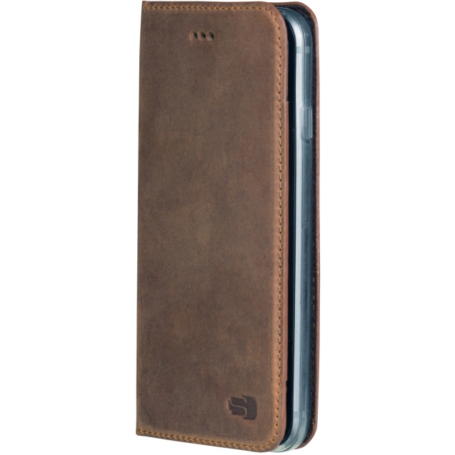 Senza Raw Leather Booklet Apple iPhone 6/6S Chestnut Brown Senza Raw Leather Booklet Apple iPhone 6/6S Chestnut Brown - Image 1
