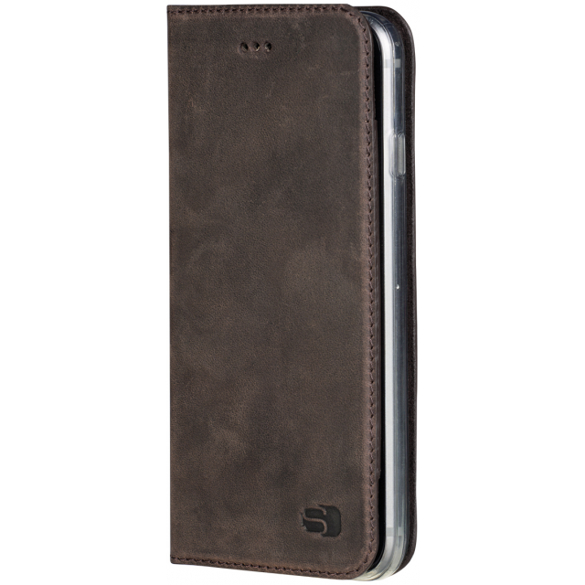 Senza Raw Leather Booklet Apple iPhone 7 Plus/8 Plus Walnut Brown Senza Raw Leather Booklet Apple iPhone 7 Plus/8 Plus Walnut Brown - Image 1