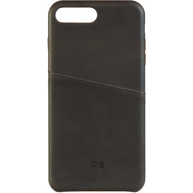 Senza Raw Leather Cover with Card Slot Apple iPhone 7 Plus/8 Plus Chestnut Brown Senza Raw Leather Cover with Card Slot Apple iPhone 7 Plus/8 Plus Chestnut Brown - Image 1