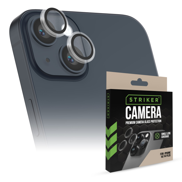 Striker Single Lens Glass Camera Protector - Transparent - Apple iPhone 14/14 Plus Striker Single Lens Glass Camera Protector - Transparent - Apple iPhone 14/14 Plus - Image 1