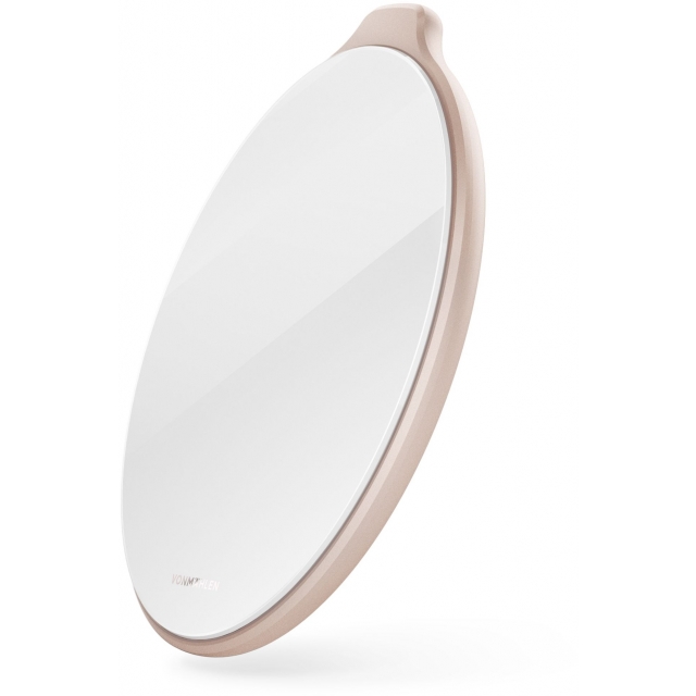 Vonmählen Aura Wireless Charging Pad Glass 7.5W/10W/15W Cool Grey/Rose Gold Vonmählen Aura Wireless Charging Pad Glass 7.5W/10W/15W Cool Grey/Rose Gold - Afbeelding 1