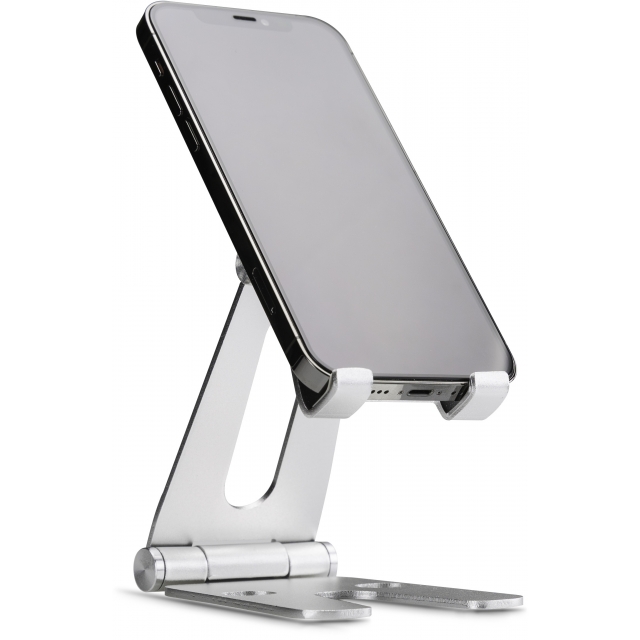 Xccess Foldable Aluminium Phone Holder Silver Xccess Foldable Aluminium Phone Holder Silver - Image 1