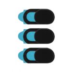 Xccess Selfie Camera Privacy Cover for Mobile Black (3-pack)