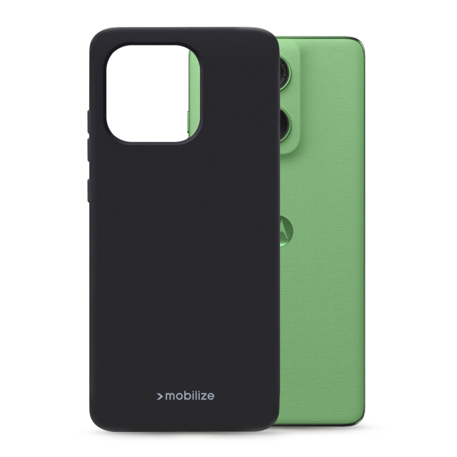 Mobilize Rubber Gelly Case Motorola Edge 60 Neo Matt Black Mobilize Rubber Gelly Case Motorola Edge 60 Neo Matt Black - Image 1