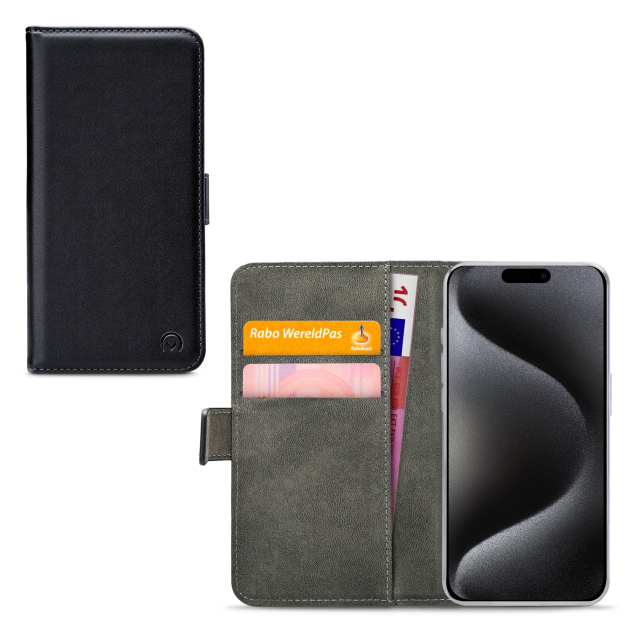 Mobilize Classic Gelly Wallet Book Case Apple iPhone 15 Pro Black Mobilize Classic Gelly Wallet Book Case Apple iPhone 15 Pro Black - Afbeelding 1